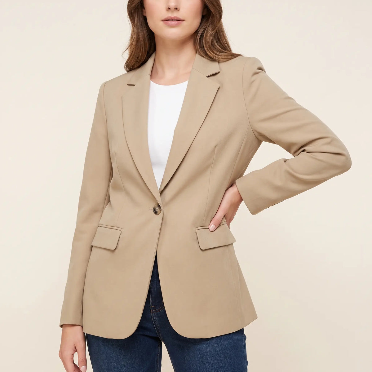 Women's Classic Single-Button Blazer