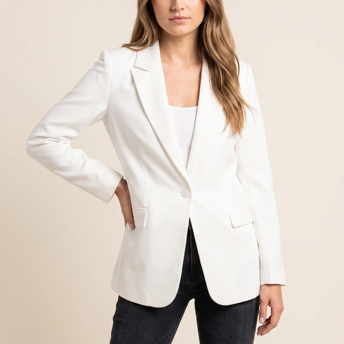 Women's Classic Single-Button Blazer