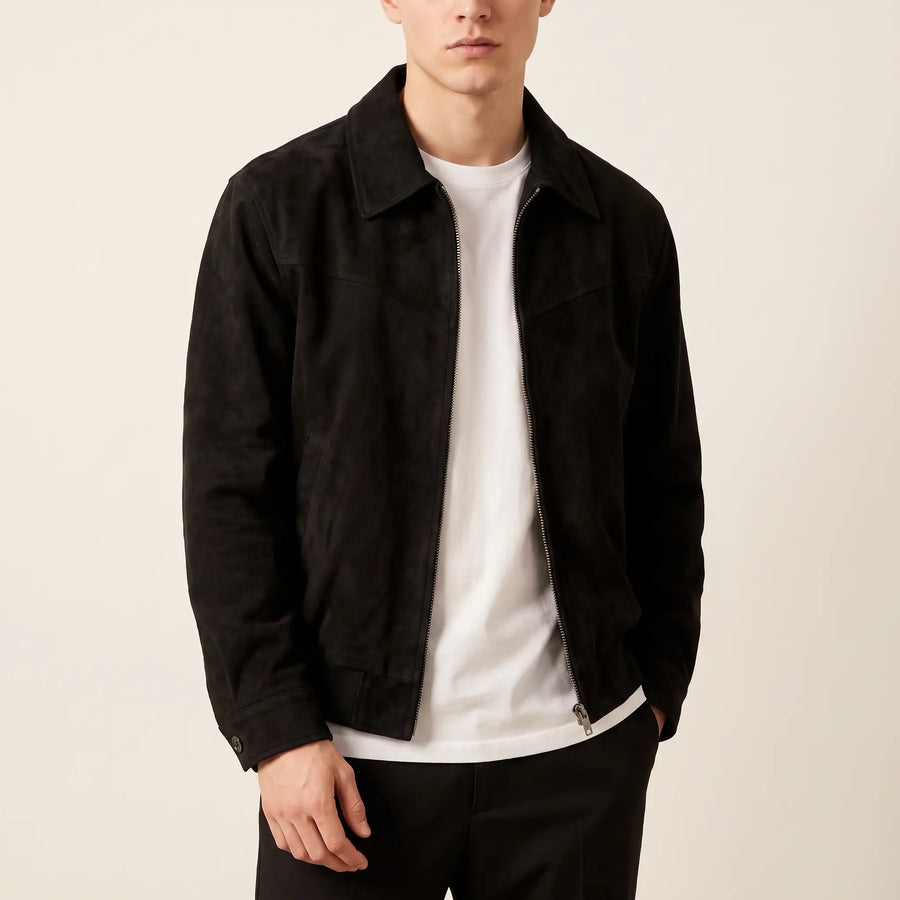 Men's Textured Trucker Jacket