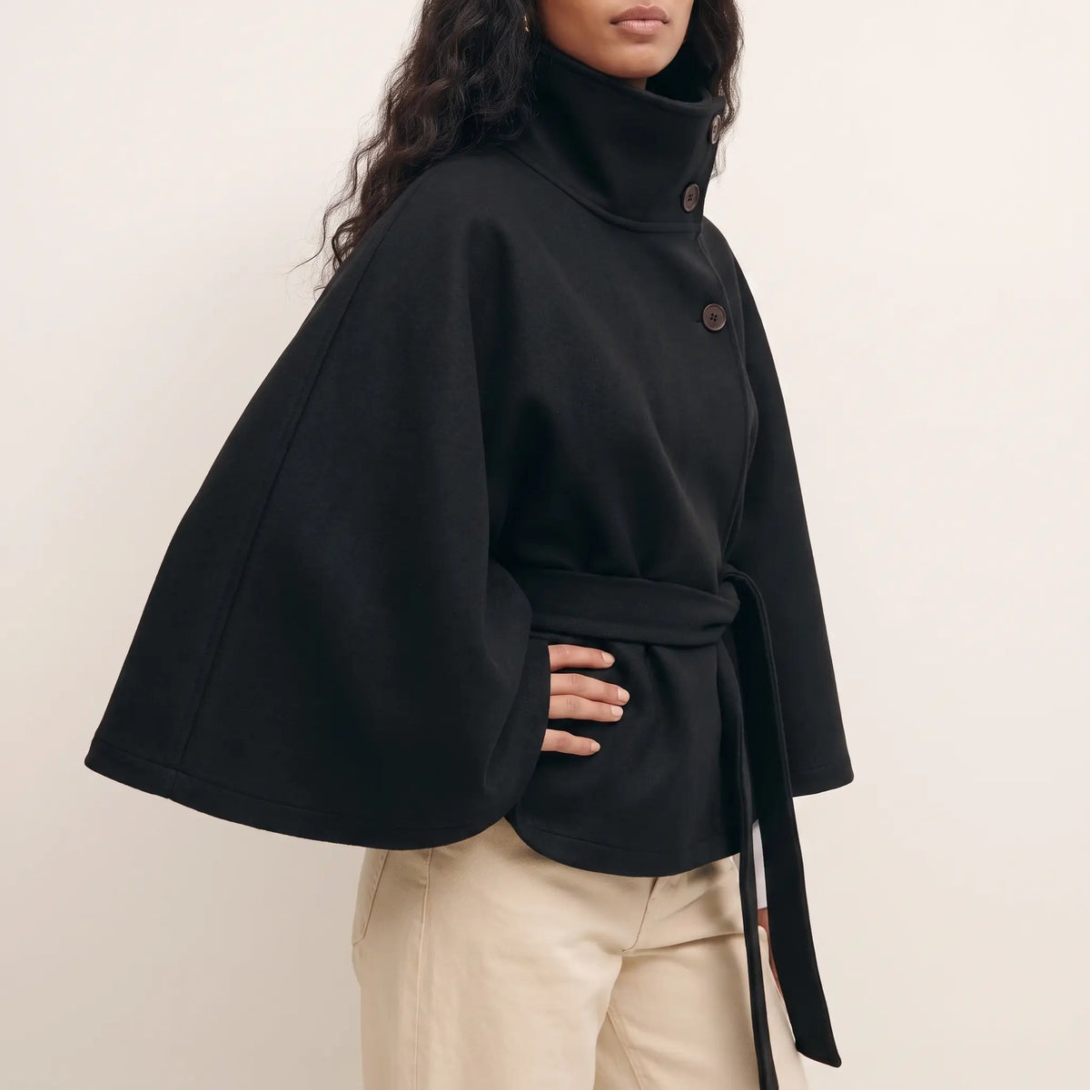 Women's Belted Cape Jacket