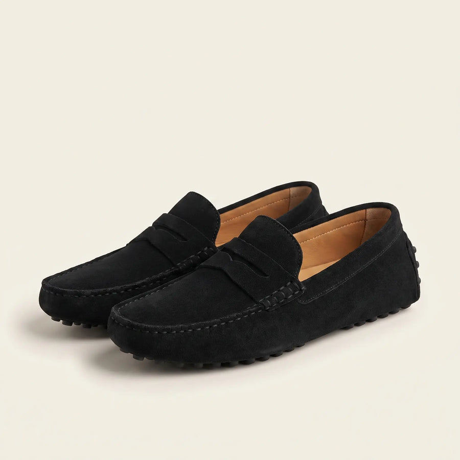 Men's Suede-Look Driving Loafers