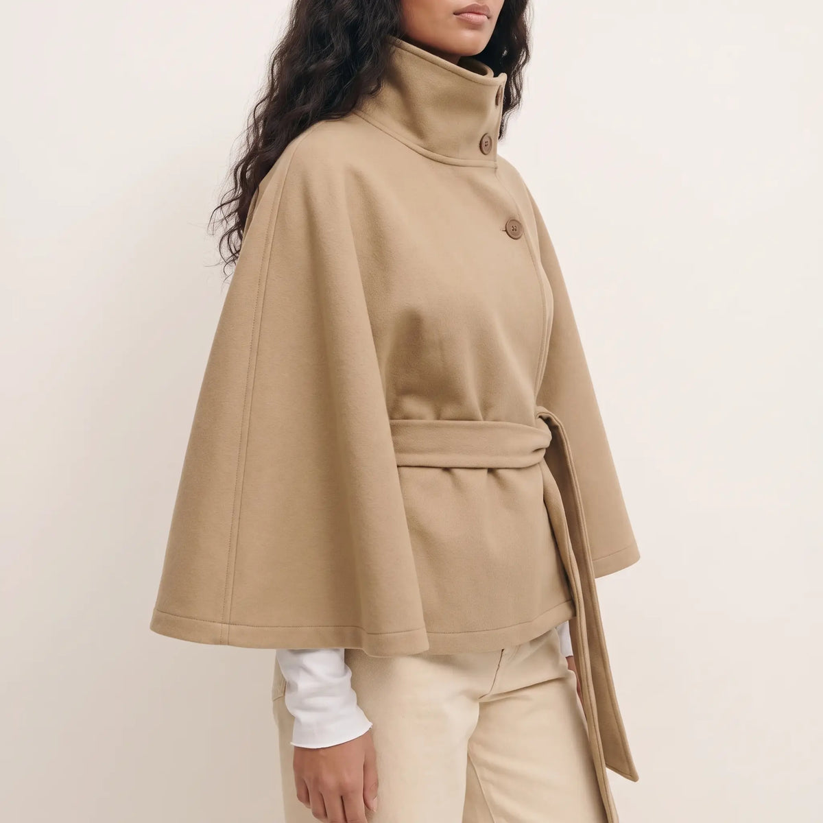 Women's Belted Cape Jacket